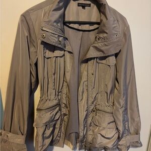 British khaki Women short coat size small Color tan